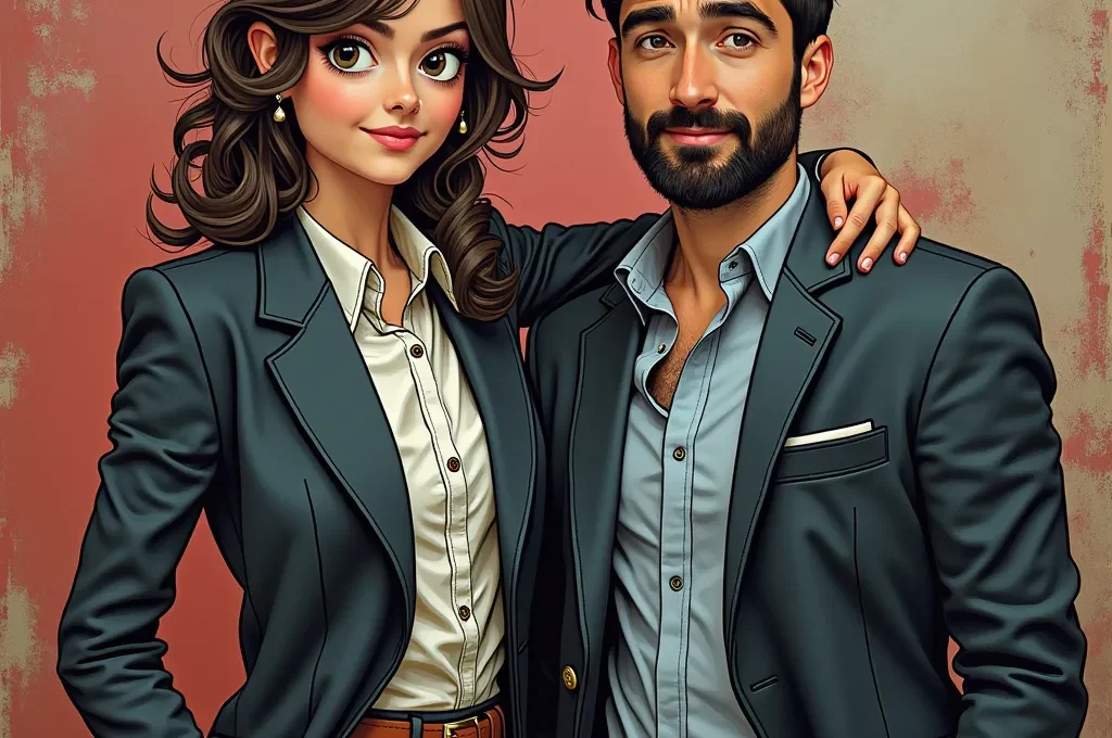 Dos actores en escena comunicando tensión a través de miradas y lenguaje corporal