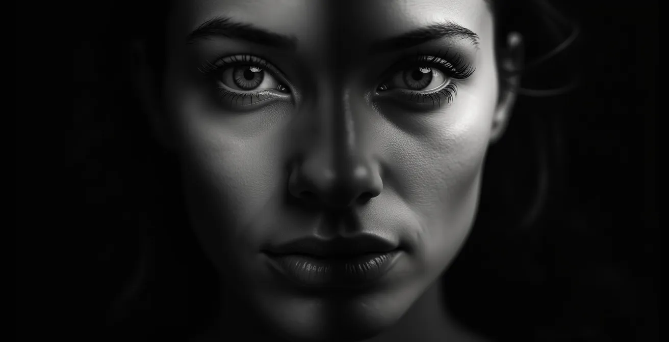 Contraste entre expresión genuina y artificialidad en teatro