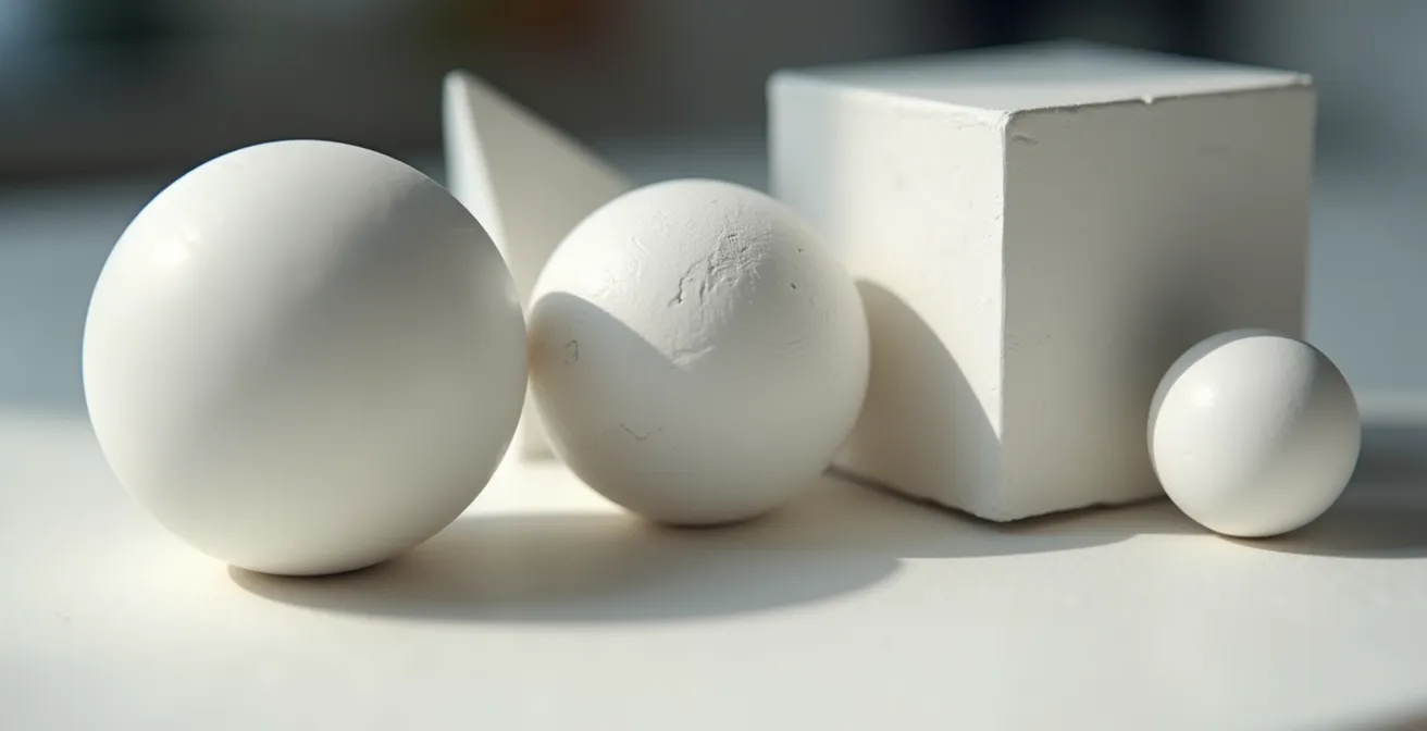 Demostración técnica de oclusión ambiental con esferas y cubos mostrando sombras en intersecciones