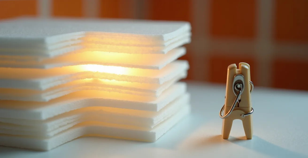 Configuración de book light casero con LED barato y materiales de papelería para luz suave cinematográfica